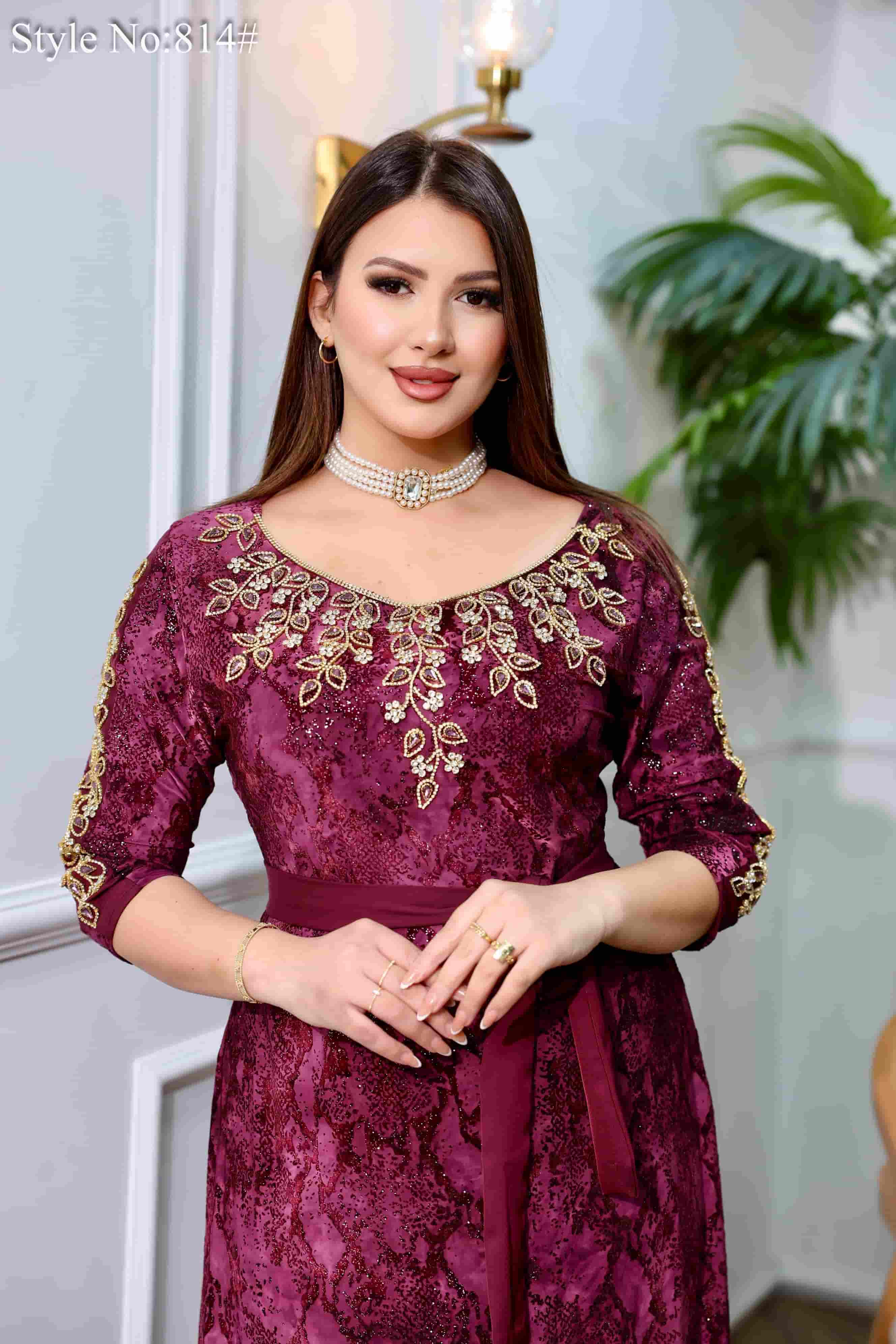 ڨندوره بيزو الهوى لقماش عصري ممزوج بلونين رقم 814